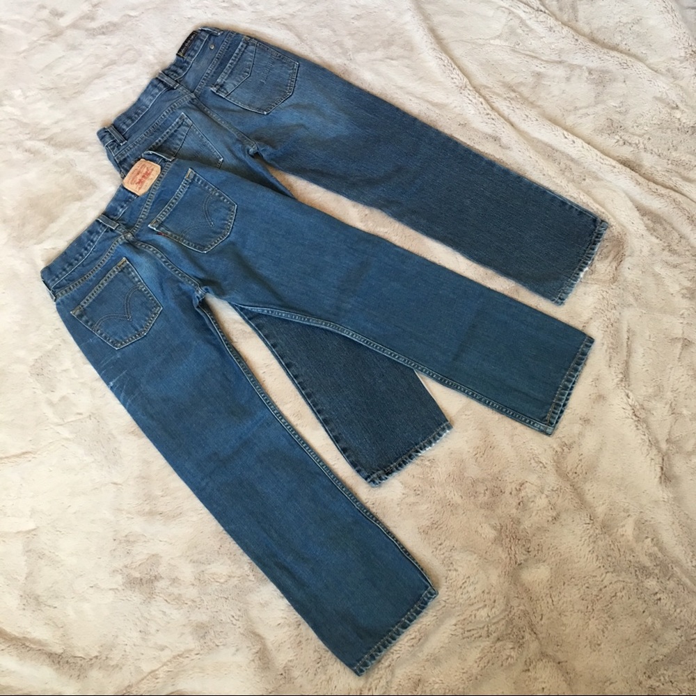 2 Pair Boys Slim Jeans Levi’s 514 & Ck Sz 14